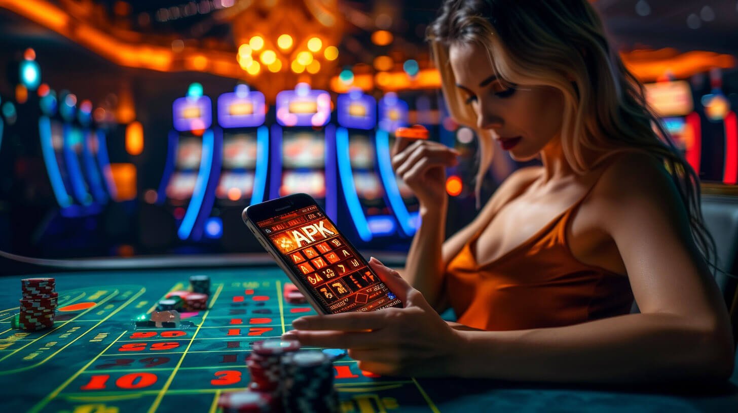 Antarmuka kontrol permainan Infinite Blackjack dengan tombol Hit, Stand, Double, Split yang jelas